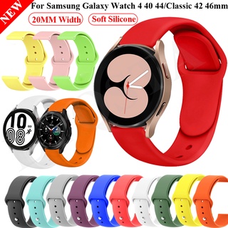 Dây Đeo Silicone Thể Thao Thay Thế Cho Đồng Hồ Thông Minh Samsung Galaxy Watch 4 40mm 44mm Galaxy Watch 4 Classic 42mm 46mm 20mm