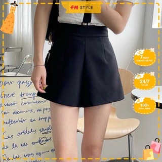 Quần short 69 nữ FM Style đùi lưng cao ống rộng chất tuyết mưa đứng form thời trang thanh lịch sang trọngI 220130509