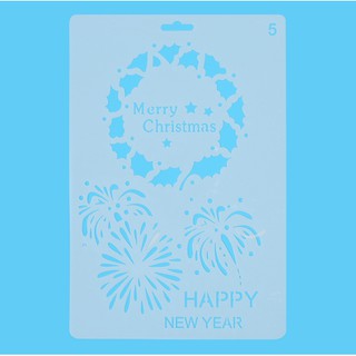 Thước Vẽ Hoạ Tiết Thủ Công Merry Christmas &amp; Happy New Year - Mẫu 5