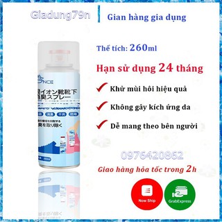 Lọ Xịt Khử Mùi Giày,Hôi Chân,Tủ Kệ Để Gìay Công Nghệ Nano Bạc Mới Nhất