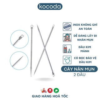 Cây nặn mụn 2 đầu cao cấp Inox không ghỉ KOCODA
