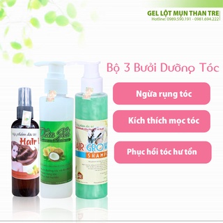 (combo DƯỠNG TÓC BỘ 3) kích thích tóc mọc nhanh,ngăn rụng tóc
