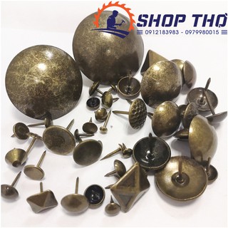 Đinh mũ  màu đồng giả cổ đường kính từ 25-47mm