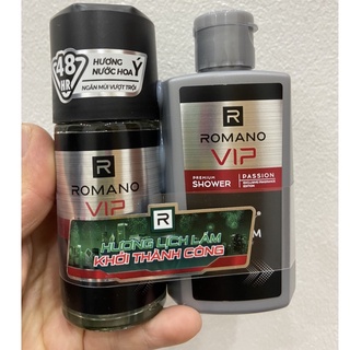 LĂN KHỬ MÙI ROMANO VIP VISION 50ML TẶNG SỮA TẮM 60G