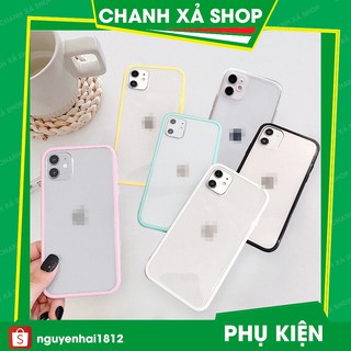 Ốp lưng iphone  viền màu trơn chống ố 6/6plus/6s/6splus/7/7plus/8/8plus/x/xr/xs/xsmax/11/11promax/12/pro/max/plus/promax