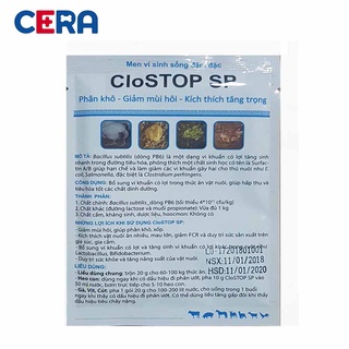 [HÀNG MỸ] Men sinh học cầm ngay tiêu chảy ói mửa cho chó mèo - Clostop 20g