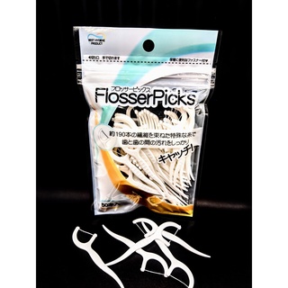 Tăm chỉ kẻ  Flosser Picks Bịch 50 cây màu trắng