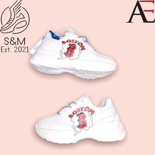 Giày Boston chữ in 3D bản đẹp, Giày MLB Boston LA NY tăng chiều cao nam nữ bản đẹp đế tách chu