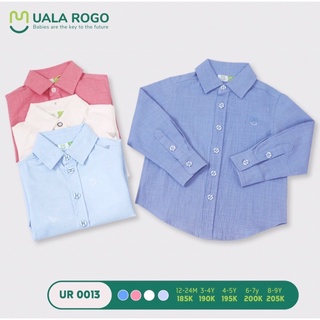 [Uala sale] Áo sơ mi dài tay chính hãng Uala rogo cao cấp