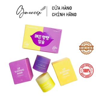 Set Mặt Nạ Ngủ Môi Laneige Hương Chanh Và Nho 8g (phiên bản giới hạn ) 8g*2 hũ