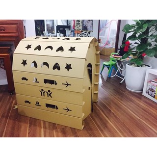 NHÀ GIẤY - NHÀ BẰNG BÌA CARTON - MÓN QUÀ TUYỆT VỜI CHO BÉ YÊU