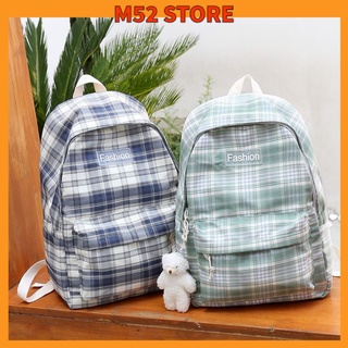 Balo nữ đi học chống nước kẻ Fashion chống nước cao cấp