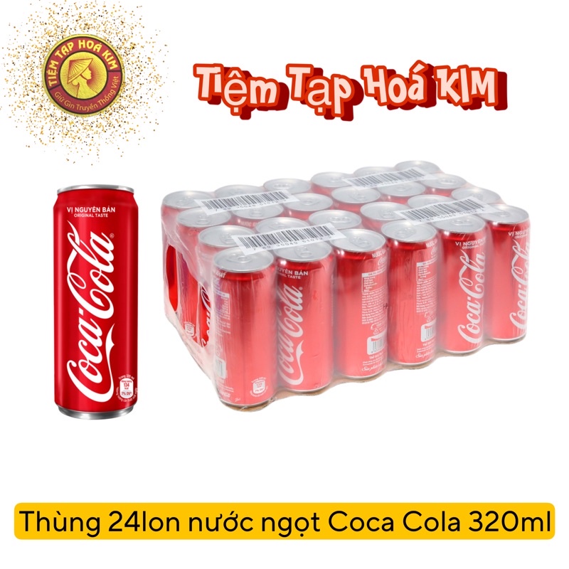 Thùng Coca Cola 24lon x 320ml