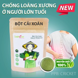Bột Cải Xoăn Nguyên chất Sấy Lạnh Dalahouse (50g) giúp chống loãng xương ở người lớn tuổi, tốt cho gan