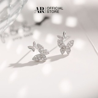 Khuyên tai bạc Aura nữ, bông tai hồ điệp xinh xắn-AURASILVER-KT32