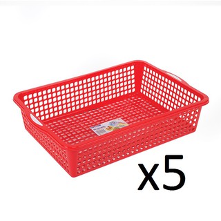 Bộ 5 Rổ chữ nhật Duy Tân 3T4 ( Màu sắc ngẫu nhiên )