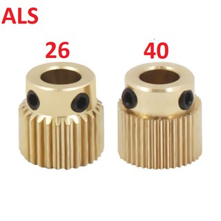 Bánh răng đùn nhựa in MK8 (đồng hoặc thép)