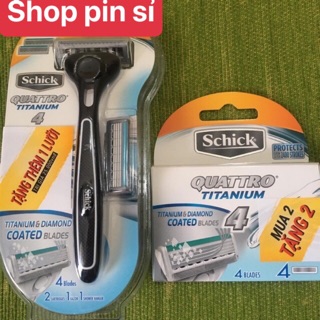 DAO CẠO SCHICK QUATTRO TITANIUM - CÔNG NGHỆ 4 LƯỠI DAO KÉP