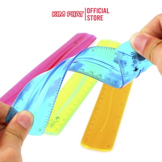 Thước kẻ 20cm nhựa dẻo Deli E6208
