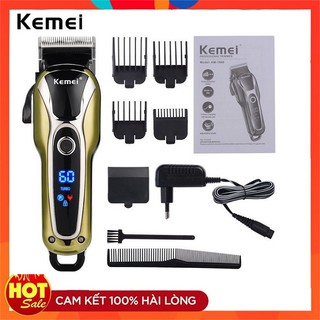 Tông Đơ Cắt Tóc Không Dây Chuyên Nghiệp KEMEI KM-1990