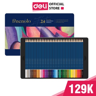 Bút chì màu cao cấp phiên bản mới Deli - Chất liệu gỗ an toàn thích hợp cho vẽ chuyên nghiệp, thiết kế, phác họa