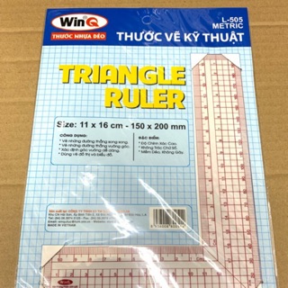 Thước mica dẻo vuông góc chữ L