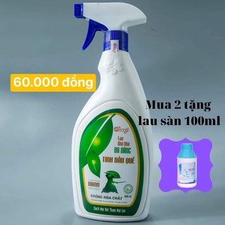 Nước lau kính, lau bàn ăn, tủ lạnh, kiêm rửa tay khô, đa năng lau khử khuẩn an toàn không hóa chất tinh dầu Quế ORENJI