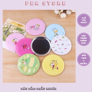 Gương mini bỏ túi Hàn Quốc hình xinh xắn