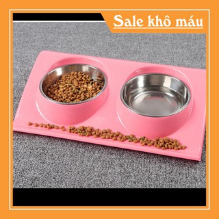 [FLASH SALE]  Bát ăn chó mèo inox độc đáo cho chó mèo