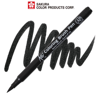 Bút lông màu nước ngòi cọ Sakura Koi Coloring Brush Pen Màu Đen