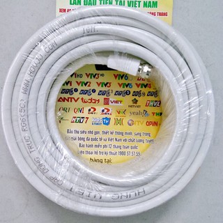 [Đủ kích cỡ] Dây anten cáp anten cho đầu thu truyền hình cũ mặt đất hoặc tivi tích hợp hộp thu loại đấu sẵn 2 đầu