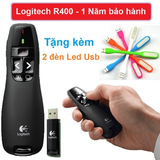 Bút trình chiếu R400 laser điều khiển từ xa 2.4Ghz dùng khi thuyết trình PowerPoint