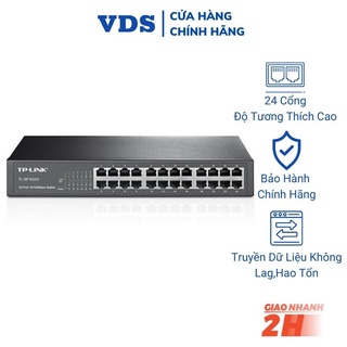 Bộ chia mạng TP-Link TL-SF1024D Switch chia tín hiệu 24 cổng RJ45 10/100Mbps - Hàng chính hãng