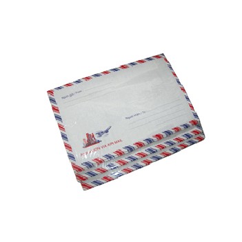 5 xấp Bao thư sọc , bao thư bưu điện có kéo thấm nước dán ( 1 xấp 25 cái)