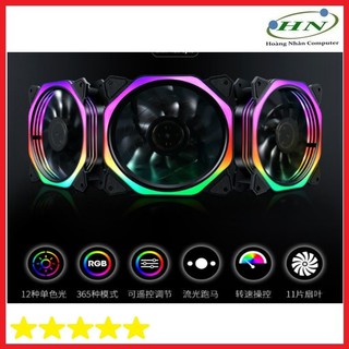 Bộ 3 Fan Case Coolmoon Led RGB Symphony (Ver 8) - Kèm Hub + Remote