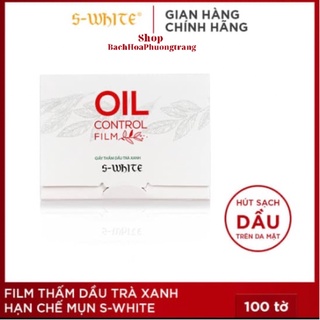 Film Thấm Dầu Trà Xanh S-White hạn chế mụn