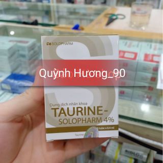 Taurine solopharm 4% dung dịch nhỏ mắt dành cho mắt khô,kể cả kính áp tròng