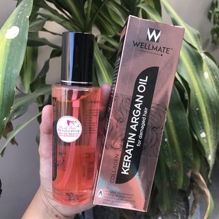 Tinh Dầu Phục Hồi Tóc Hư Tổn Wellmate Keratin Argan Oil 120ml