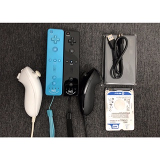 Combo phụ kiện Wii: 2 tay remote Motion Plus, 2 nunchuck, ổ cứng 500GB cop full games hay nhất