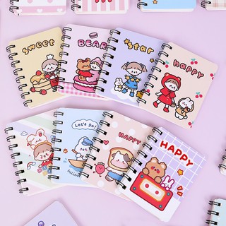 SỔ CẦM TAY MINI GÁY LÒ XO- sổ ghi chú hình dễ thương