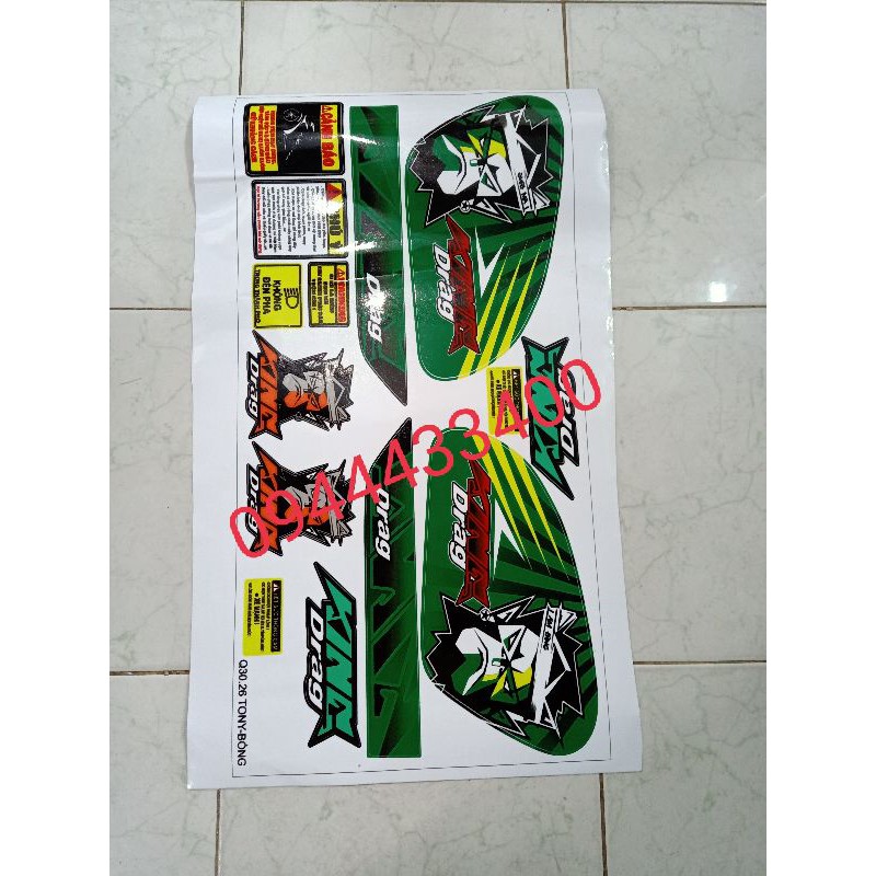tem rời Cub 50 - king drag ĐỘC LẠ