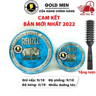 [CHÍNH HÃNG] Reuzel Blue Pomade, Pomade vuốt tóc + Tặng lược