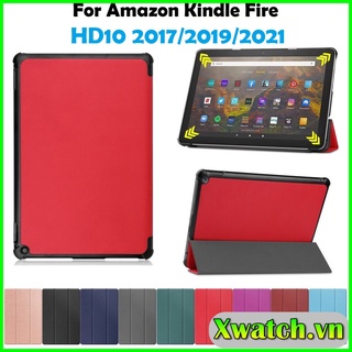 Bao da từ tính Kindle Fire HD8 HD8 Plus HD10 2017/2019/2021 10.1Inch hỗ trợ Smart cover