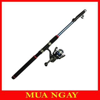 Bộ Cần Câu Máy 2m4 Tặng Kèm Phao Câu, Lưỡi Câu Và Chì CC24