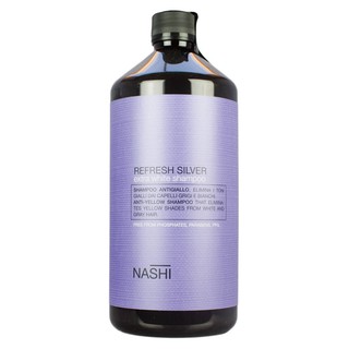 🇮🇹Nashi-Italia🇮🇹 Dầu gội khử ánh vàng Nashi Refress Silver extra white shampoo 1000ml