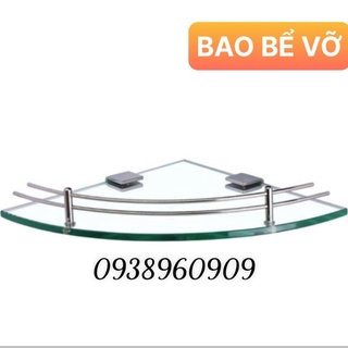 Kệ Góc Gương Phòng Tắm INOX CAO CẤP - Kệ Góc Kiếng Nhà Tắm Tam Giác 1 Tầng -  KT: (25 x 25) Cm