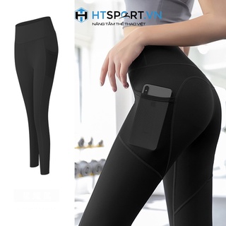 Quần Tập Gym Nữ, Quần Legging Tập Yoga Thể Thao Thun Poly Siêu Co Dãn Có Túi Cao Cấp ̣̣̣̣̣̣̣̣̣̣̣̣(QG01)