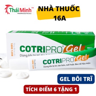 (CHÍNH HÃNG) COTRIPRO GEL - KEM BÔI TRĨ, GIẢM ĐAU RÁT &amp; LÀM MÁT CHỖ VIÊM DO TRĨ