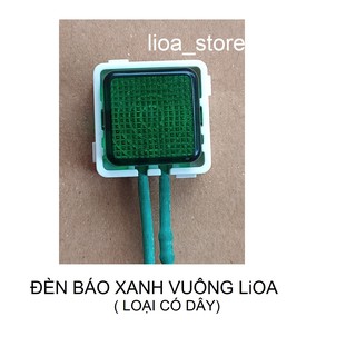 HẠT ĐÈN BÁO VUÔNG XANH- ĐỎ LiOA - CÓ DÂY.