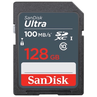 Thẻ nhớ Máy Ảnh SDXC 128GB Sandisk Ultra Class 10 UHS-I upto 100MB/s (Xám)